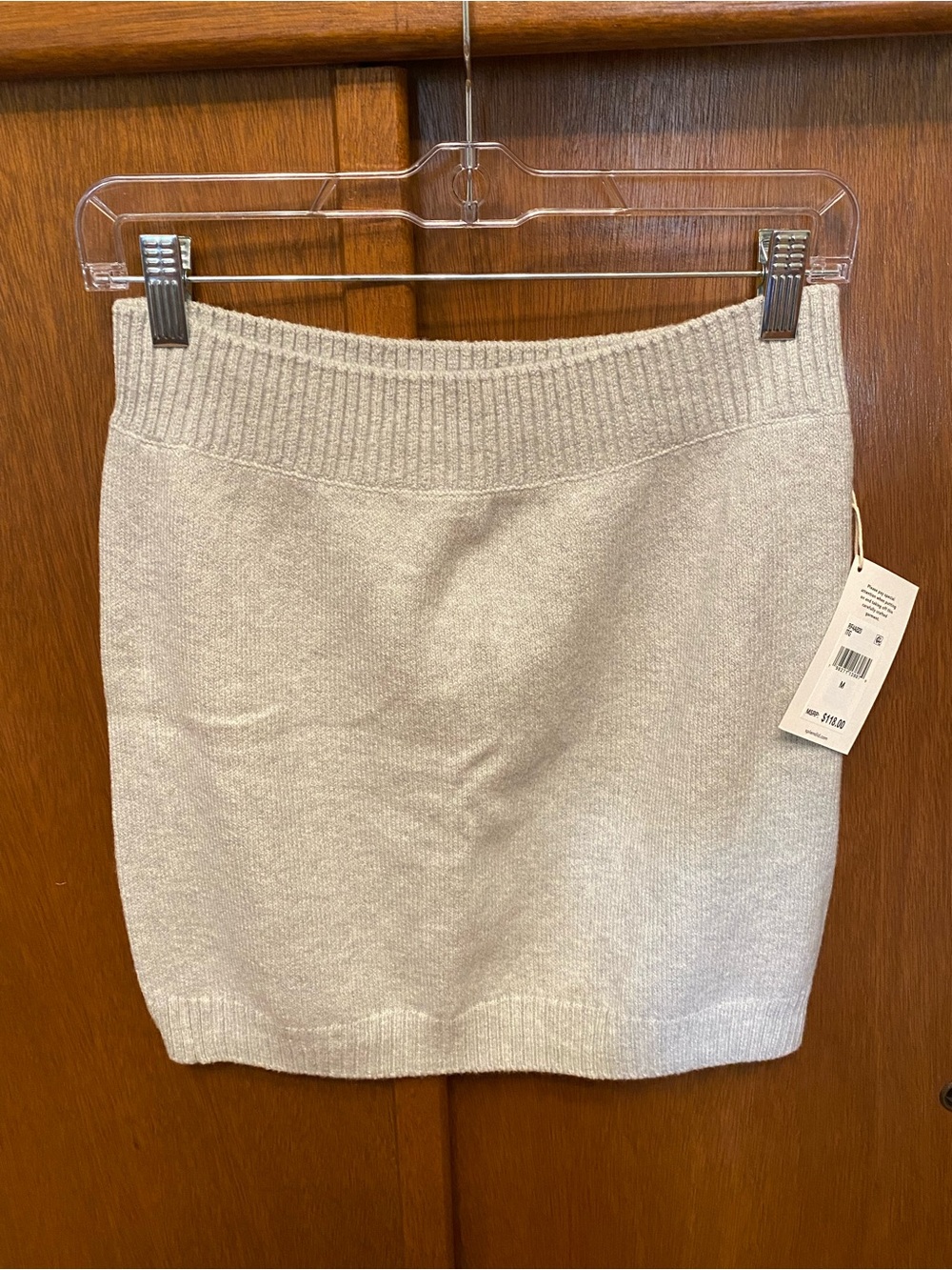 Splendid sweater skirt light heather grey